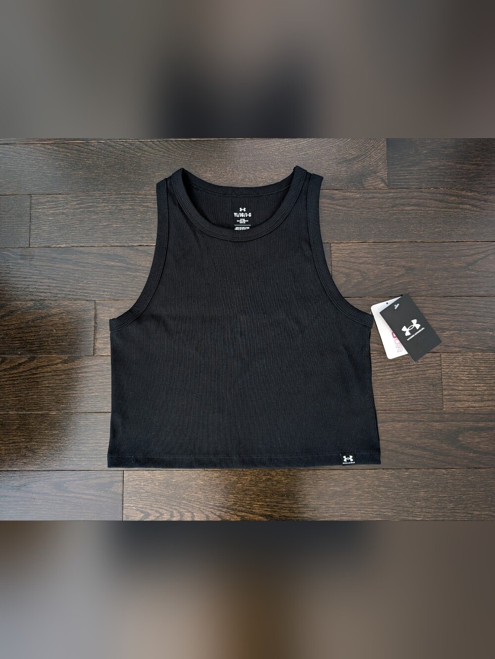 NWT sz:YL Under Armour Rival Rib Girls' Fitted Tank Top